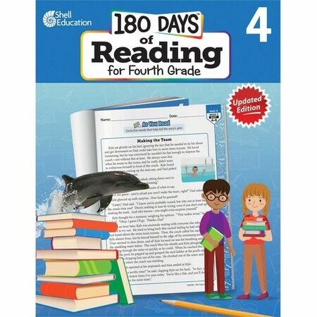 Shell Education Teacher Created Materials Workbook, 180 Days, Reading, 2nd Edition, 4th Grade SHL135046